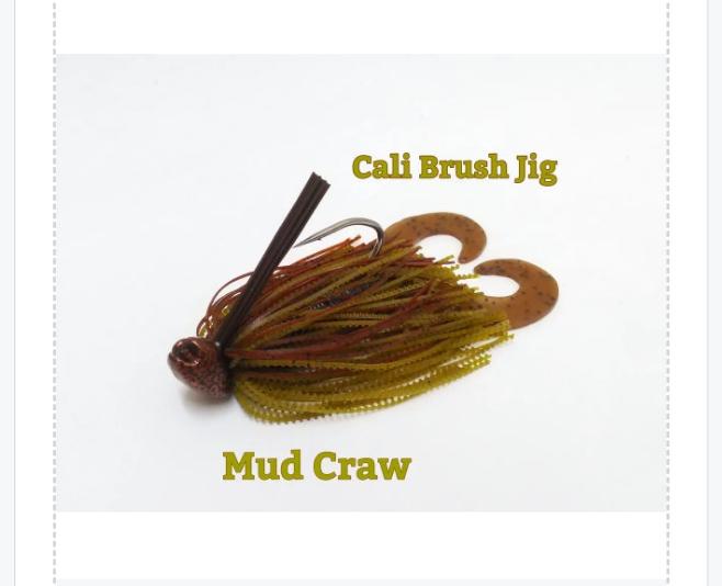 Custom CALI JIGS in mud craw (Football or Brush Jig)